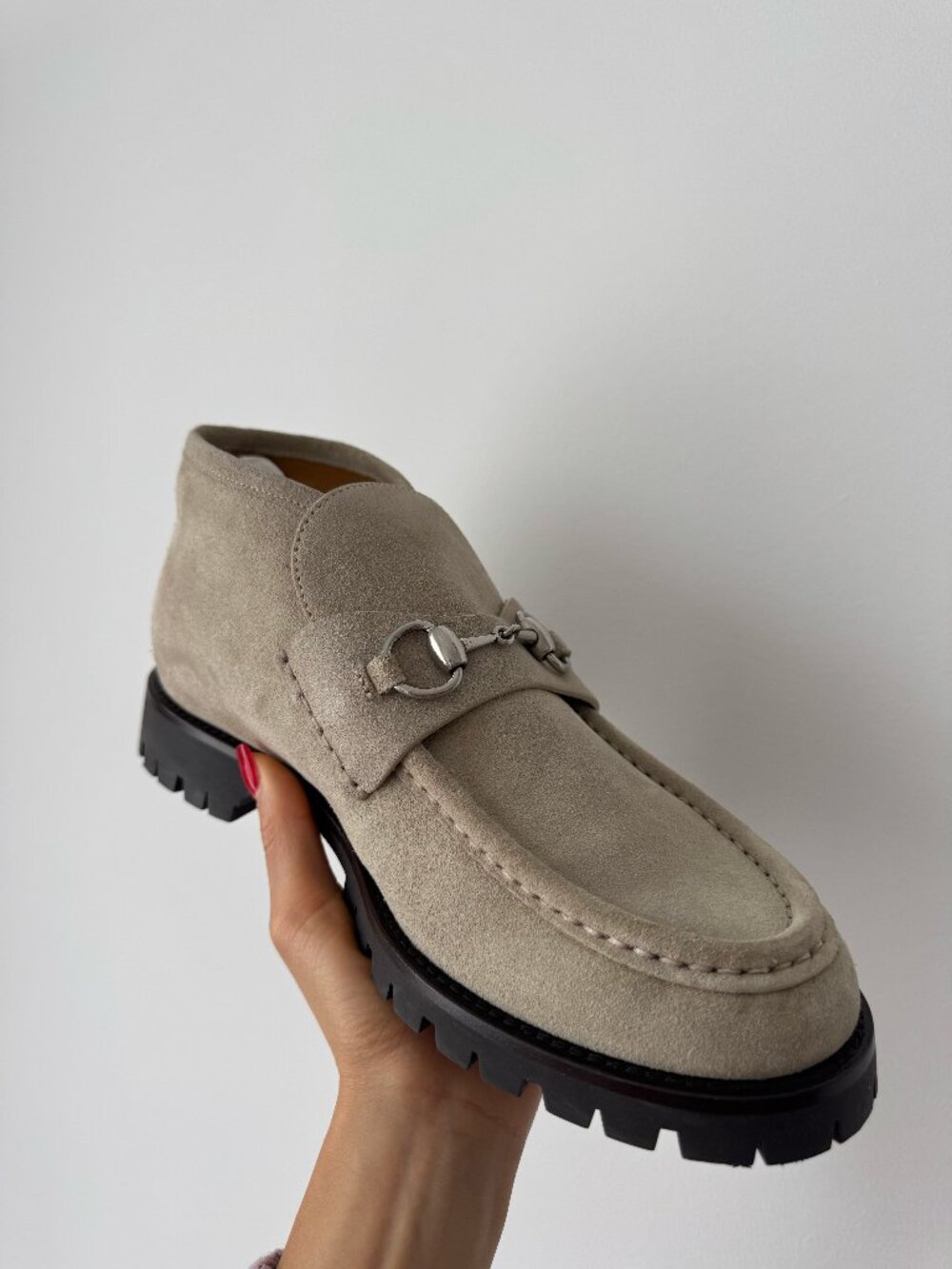 Gucci Mens Suede Ankle Boot